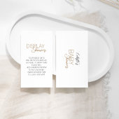 ミニマモダンリスト白ベビーシャワー表示シャワー エンクロージャーカード
