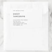 ミニマモダンリスト白包装用キャンドル化粧料 長方形シール (バッグ)