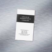 ミニマモダンリスト白黒エレガント マグネット名刺 (インサイチュ)