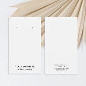 ミニマモダンリスト白黒ジュエリー表示カード