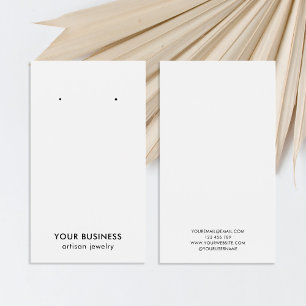 ミニマモダンリスト白黒ジュエリー表示カード