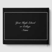 ミニマモダンリスト白黒卒業 ゲストブック (裏面)