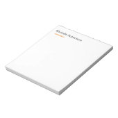 ミニマモダンリスト白黒平野 ノートパッド (回転)