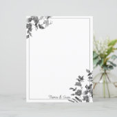 ミニマモダンリスト白黒水カラーバラ (スタンド正面)