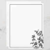 ミニマモダンリスト白黒水カラーバラ (正面/裏面)