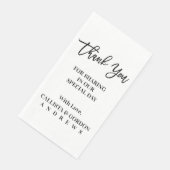 ミニマモダンリスト白黒結婚の感謝 (コーナー)