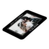 ミニマモダンリスト白黒結婚ズ マグネット (左側)