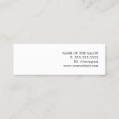 ミニマモダンリスト白黒美容師 スキニー名刺 (裏面)