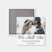 ミニマモダンリスト白黒記念日の写真 マグネット (正面/裏面)