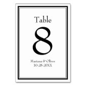 ミニマモダンリスト白黒 テーブルナンバー (裏面)