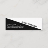 ミニマモダンリスト白黒-名刺 スキニー名刺 (裏面)