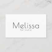 ミニマモダンリスト白黒QRコード 名刺 (正面)