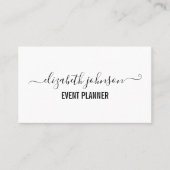 ミニマモダンリスト白 名刺 (正面)