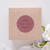 ミニマモダンリスト砂漠バラボタニカル結婚ズ ラウンドシール