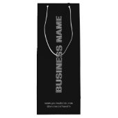 ミニマモダンリスト紙WIneバッグ（会社名あり） ワインギフトバッグ (裏面)