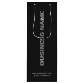 ミニマモダンリスト紙WIneバッグ（会社名あり） ワインギフトバッグ (正面)