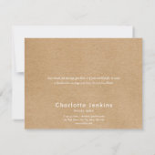 ミニマモダンリスト素朴クラフト事業 サンキューカード (裏面)