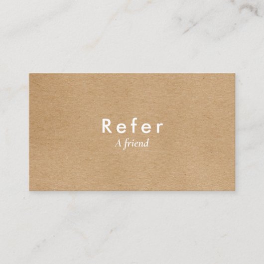 ミニマモダンリスト素朴クラフト 紹介カード (正面)