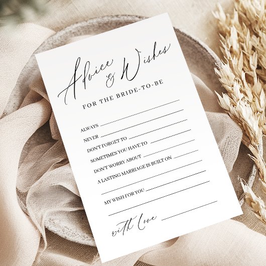 ミニマモダンリスト結婚のアドバイス&ウィッシュカード