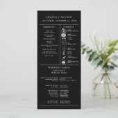 ミニマモダンリスト結婚のインフォグラフィック計画 (スタンド正面)