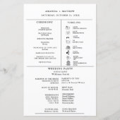 ミニマモダンリスト結婚のインフォグラフィック計画 (正面)