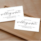 ミニマモダンリスト結婚のウェブサイト エンクロージャーカード