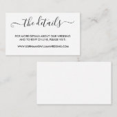 ミニマモダンリスト結婚のエンクロージャカード エンクロージャーカード (正面/裏面)