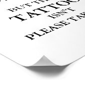 ミニマモダンリスト結婚のタトゥーパーティー徴候 ポスター (角)