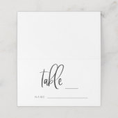 ミニマモダンリスト結婚のテーブル番号座席表 プレイスカード (外部開封)