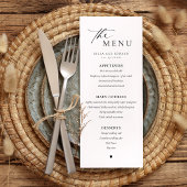 ミニマモダンリスト結婚のディナーメニュー