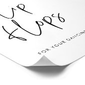 ミニマモダンリスト結婚のビーチサンダル徴候 ポスター