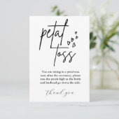 ミニマモダンリスト結婚のペタルトスを見送る エンクロージャーカード (スタンド正面)