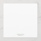 ミニマモダンリスト結婚のメニューカード メニュー (裏面)