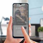 ミニマモダンリスト結婚の写真の詳細 招待状