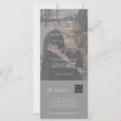 ミニマモダンリスト結婚の写真の詳細 招待状 (正面)