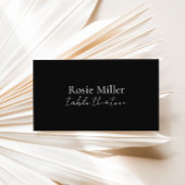 ミニマモダンリスト結婚の座席表（ブラック） プレイスカード