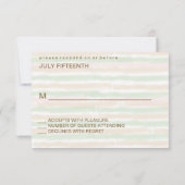 ミニマモダンリスト結婚の応答カード 出欠カード (裏面)