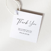 ミニマモダンリスト結婚の感謝の広場 フェイバータグ