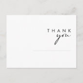 ミニマモダンリスト結婚の感謝ポストカード ポストカード (正面)