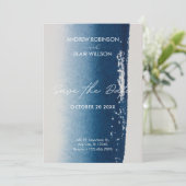 ミニマモダンリスト結婚アート 招待状 (スタンド正面)