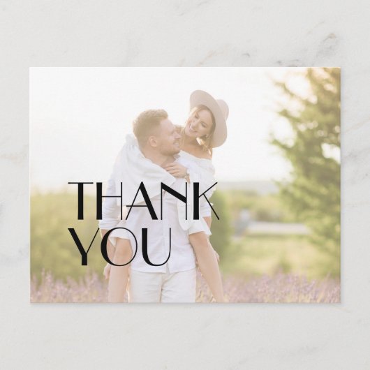 ミニマモダンリスト結婚アールデコの写真 ポストカード (正面)