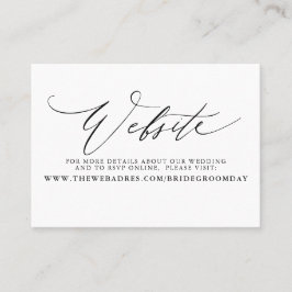 ミニマモダンリスト結婚スクリプトのWebサイトカード 名刺