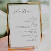 ミニマモダンリスト結婚ドリンクバーのポスター ポスター