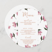 ミニマモダンリスト結婚フローラ円表 メニュー (正面/裏面)