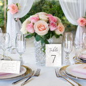 ミニマモダンリスト結婚モノクロ銀 プレイスカード