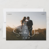 ミニマモダンリスト結婚写真 セーブザデート (正面)