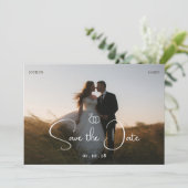 ミニマモダンリスト結婚写真 セーブザデート (スタンド正面)