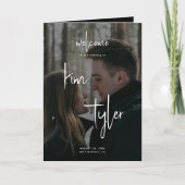 ミニマモダンリスト結婚写真 プログラム (正面)