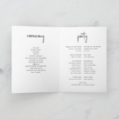 ミニマモダンリスト結婚写真 プログラム (内部)