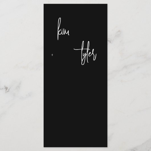 ミニマモダンリスト結婚写真 メニュー (裏面)